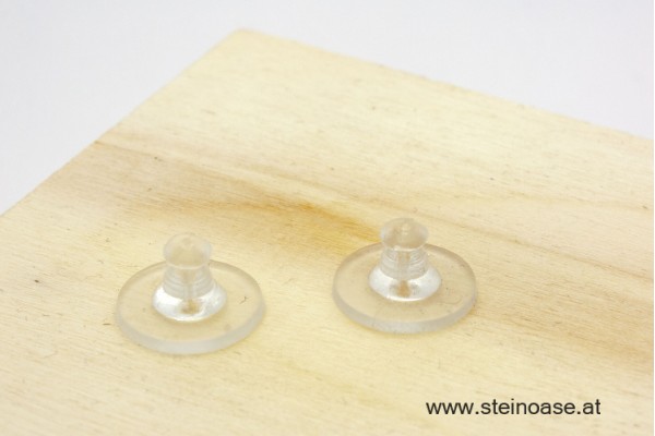 1 Paar Ohrstecker Halter Silikon